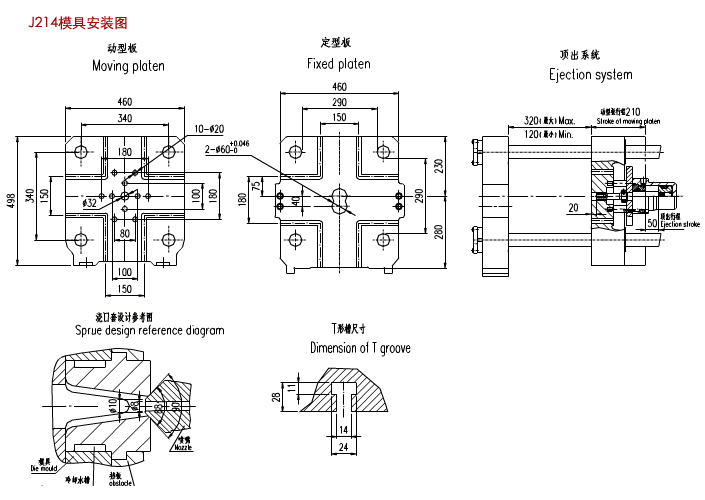 J214型(50噸)500千牛熱室壓鑄機(jī)安裝圖1